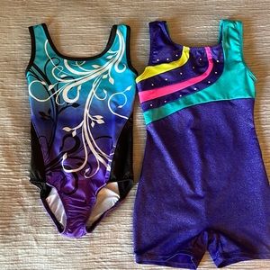 Gymnastics 2 outfits size 4-6yrs